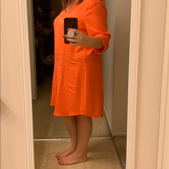 Orange 3/4 dress - Picture 2 of 4
